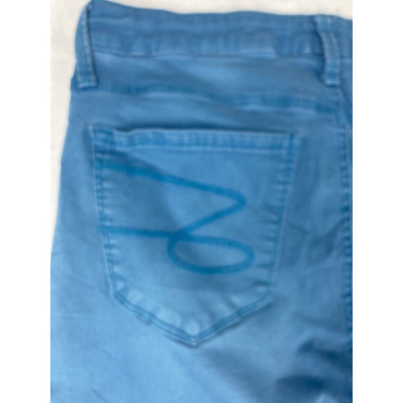 Seven 7 Womens‎ Mid Rise Ankle Skinny Blue Jeans Raw Hem Size 14 - Picture 15 of 16